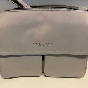 Kenneth Cole Reaction Taupe Microfiber Bag with Adjustable Strap-NWOT